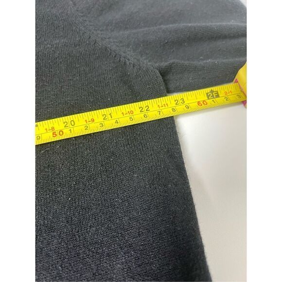 AB Studio Silk Print Trim 3/4 Sleeve Black White Sweater Size 3XL - Picture 9 of 11